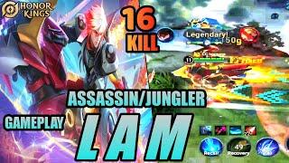 Honor of Kings (HOK) Lam THE BEST JUNGLER ~ INSANE DAMAGE pro player gameplay - Honor of Kings