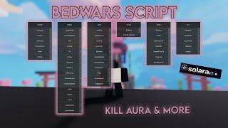 *NEW* BEDWARS SCRIPT | MARCH 2025 | SOLARA SUPPORTED | PASTEBIN | KILL AURA, GOD MODE, & MORE