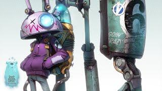 Lost Bear Studios BUNNY AND BOT Timelapse Character Design