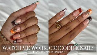 How To: Crocodile Print Nails w/ Blooming Gel | Watch Me Work