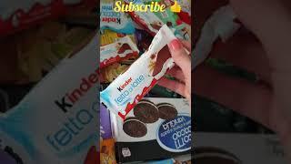 Kinder Milk Slice Unwrapping #shorts