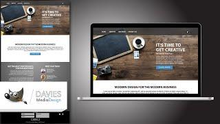 How to Design a Website in GIMP (Mockup)