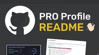 Create a Pro Github Profile README for landing a job