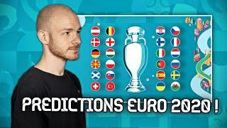 MES PRÉDICTIONS POUR L'EURO 2020 ! (Pronostics jusqu'à la finale)