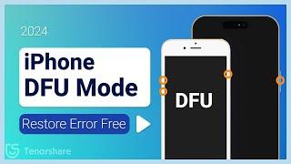 How to Enter DFU Mode on iPhone & Restore iPhone 2024 - Without iTunes Error - All iPhone models