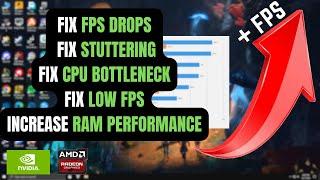 How To Fix FPS Drops and Stuttering in Games - Optimize Your PC for Gaming. #gamelag #fpsdrop
