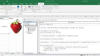 Excel VBA: Insert Picture from Directory on Cell Value Change