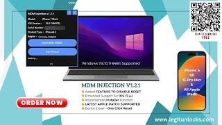 iOS 17.4.1 Bypass MDM with MDM Injection - One Click Tool For MDM Skip - Download & Order Now!