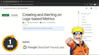 Creating and Alerting on Logs-based Metrics | #qwiklabs | #GSP091