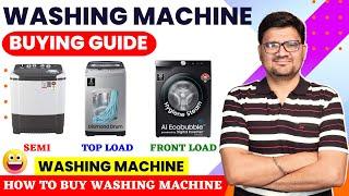 Washing Machine Buying Guide  How to Buy Washing Machine  How to Choose Best Washing Machine
