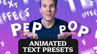 Pep Pop - 119 Animated Text Presets for Final Cut Pro