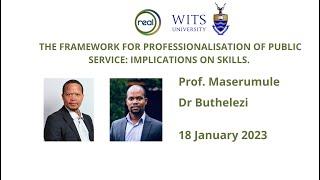 The Framework For Professionalisation of Public Service: Implications on Skills