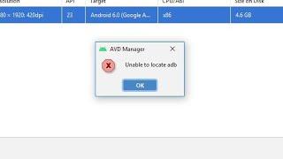 Unable to locate adb offline work