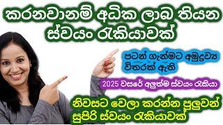 2025 වර්ශයේ වටිනාම ස්වයං රැකියාව/new swayan rakiya ideas 2025/swayan rakiya 2025/#පුංච්business