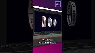 Cylinder Text Animation #aftereffectstutorial  #Cylindertextanimation #tutorialaftereffect