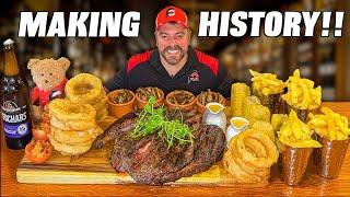 Toughest Steak Challenge I've Ever Tried!! Undefeated 60oz Scottish Rump Steak Challenge!!