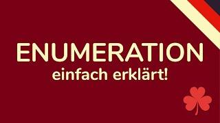 ENUMERATION - schnell & einfach erklärt (rhetorische Mittel animiert) 