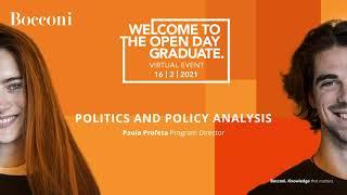 Politics and Policy Analysis