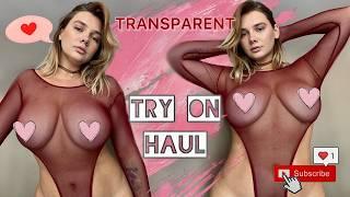 4K TRANSPARENT | Women's Bodysuit Try On Haul | TIHOMIROVA