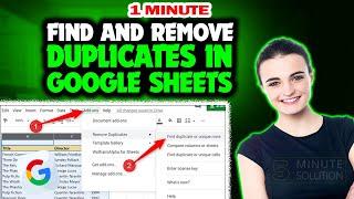 How to find and remove duplicates in google sheets 2024 [EASY]