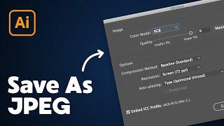 How to Save Illustrator File as JPEG