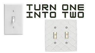 DIY How to add a light switch to an existing light switch