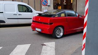 Rarissima(very rare)Alfa Romeo SZ Coupé live in Milano