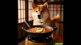  Shiba Inu Enjoying Ramen – Too Cute to Handle!  #Shorts