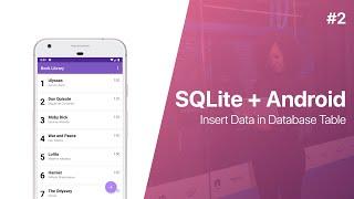 SQLite + Android - Insert Data in Database Table (Book Library App) | Part 2