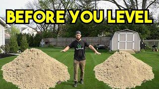 Do THIS BEFORE Leveling YOUR Lawn! Pt. 2 Lawn Leveling