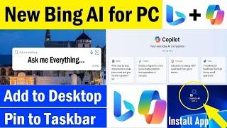 NEW Bing AI Copilot for PC | How to Install Microsoft Bing AI Copilot in PC | Download Bing AI in PC