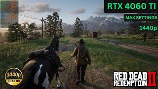 Red Dead Redemption 2 | Max Settings 1440p Benchmark | RTX 4060 Ti + i5 12400F #reddeadredemtion2