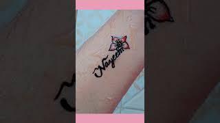 Nayeem Name tattoo || making with pen... #shorts