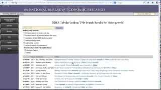 How to Search for NBER Working Papers