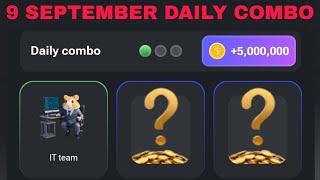 9 SEPTEMBER HAMSTER KOMBAT DAILY COMBO CARDS TODAY