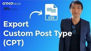 How to export custom post type (CPT) in a CSV/Excel file