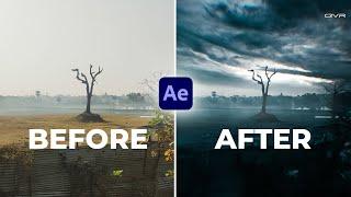 Easiest Way to Create Sky Replacement VFX in After Effects | In Just 5min