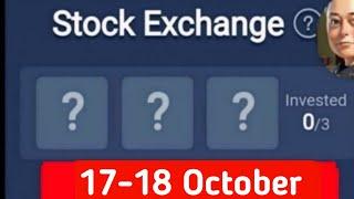 X Empire Investment Fund Today 17-18 October | Musk Empire Daily Combo | X Empire Investment Today