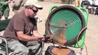 Keene's New Gold Concentrating Wheel 25"  first field test