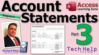 Create Account Statements for Microsoft Access Check Register with Separate Credit & Debit, Part 3