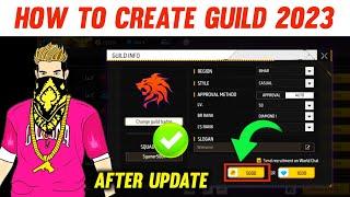 How To Create Guild In Free Fire 2023 ! Free Fire में Guild कैसे बनाए ! After Update ! Guild Setting