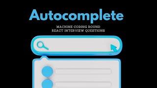 React Js Search Bar | React Interview Questions | Machine Coding Round