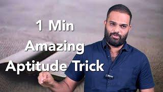 One min amazing Aptitude Trick | CREATE U APP | Crisna Chaitanya Reddy