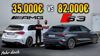 Audi S3 2024 for 82,000€ versus Mercedes A35 AMG 2019 for 35,000€ | OLD vs NEW | Drive it