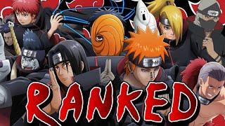 Ranking the Akatsuki from Weakest to Strongest CORRECTLY.