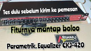 Aksesoris sound biar mantap suaranya. parametrik equalizer ckj 420. begini settingnya biar glerr