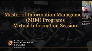 MIM Information Session: 2022 Admissions | UMD iSchool