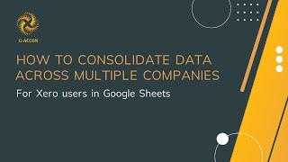 How to consolidate data across multiple Xero companies into a google sheet