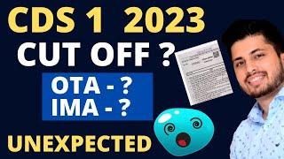 CDS 1 2023 Expected Cut off  | OTA IMA INA AFA | Gov Exam Funda | Analysis |