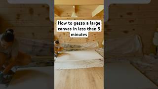 How to prepare a canvas with gesso #abstract #paintingforbeginners #acrylicabstract